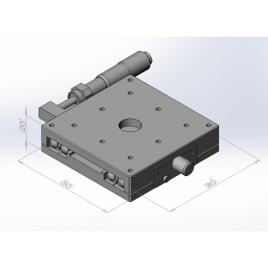 80mm交叉滾子手動平移台