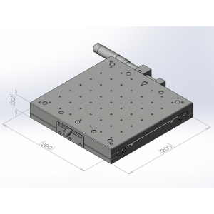 200mm交叉滾子手動平移台