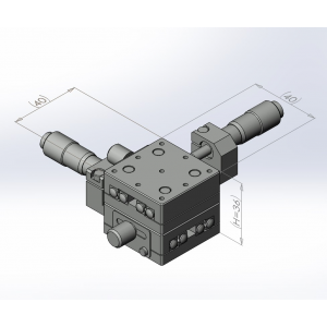 40mm交叉滾子XY手動平移台