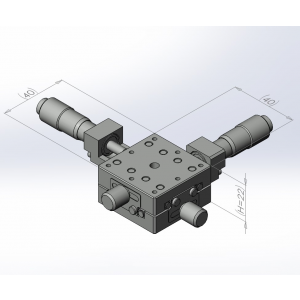 超薄型40mm交叉滾子XY手動平移台